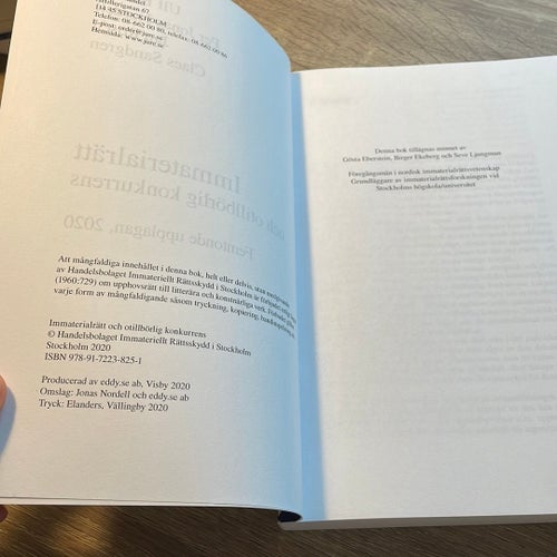 Immaterialrätt och otillbörlig konkurrens av Ulf Bernitz, Per Jonas Nordell,