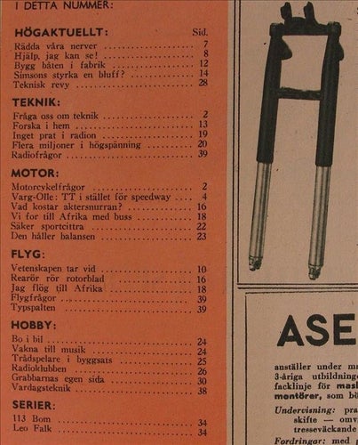 TEKNIKENS VÄRLD 1951/11.Övgård.Lambretta 125.Martin Böckman.Citroen 11 Sport