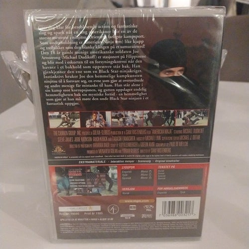 American Ninja - Michael Dudikoff - Dvd 1985 Ny! Inplastad