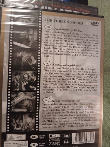 The Three Stooges - The Golden Collection inplastad (DVD)