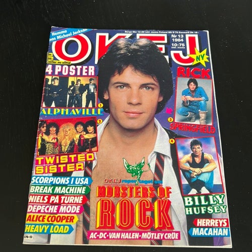 OKEJ tidning från 1984 Hårdrock OBS SAKNAR DE 4 mittposters
