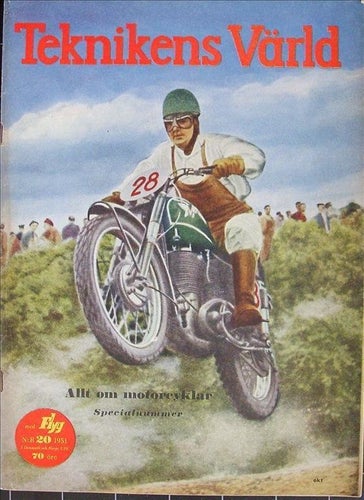 TEKNIKENS VÄRLD 1951/20.Zundapp KS 601.MC.Motorcyklar.Csepel mc. mc-nummer