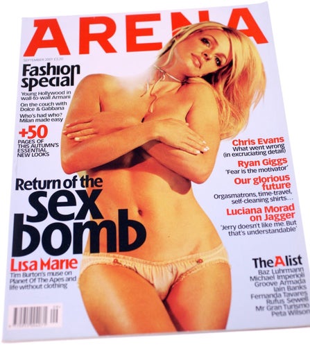 Arena magazine No.114 September 2001-Lisa Marie front cover-Weight 684g