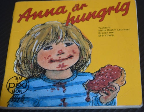 Äldre Pixibok Anna är hungrig