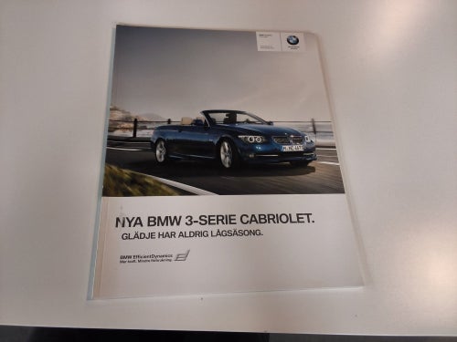 BMW 3-serie Cabriolet Broschyr