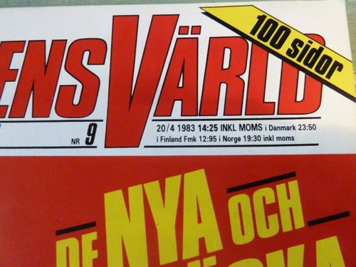 TEKNIKENS VÄRLD, 20/4 1983, NR 9, TIDNING, ALLT OM BILEN