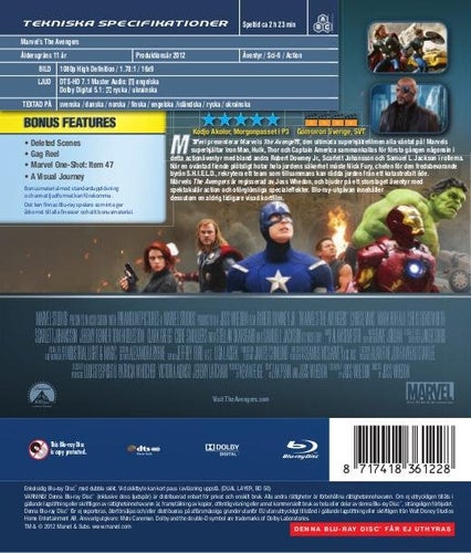 Avengers 1 (Blu-ray) Mycket fint skick
