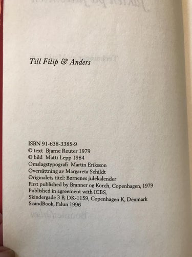 JAKTEN PÅ JULTOMTEN Bjarne Reuter 1996