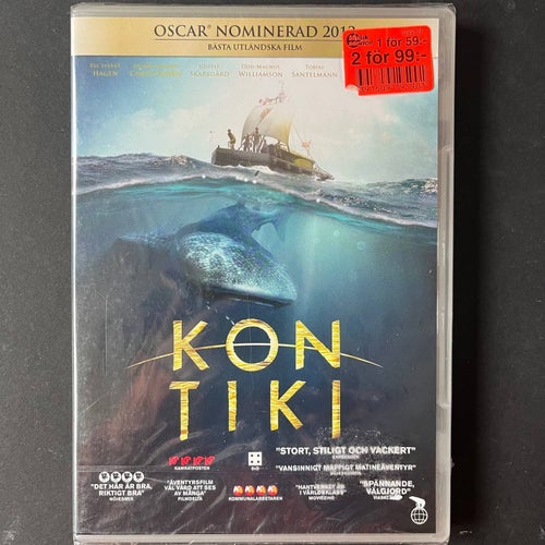 KONTIKI. DVD DRAMA -12. INPLASTAD