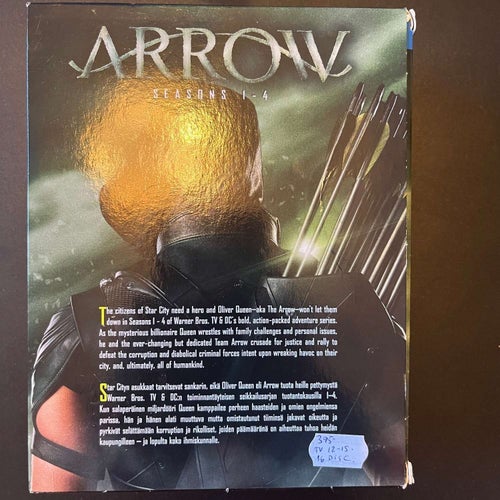 ARROW - SEASONS 1-4 / SÄSONG 1-4. TV-SERIE 2012-15. 16 DISC BLU-RAY