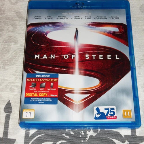 Man of steel (2013) Blu-Ray.. Kevin Costner, Laurence Fishburne m fl