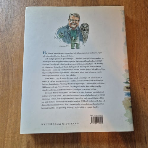 Fågelmarker och fågelminnen av Jens Wahlstedt, 2003 Inbunden bok fåglar fågelbok