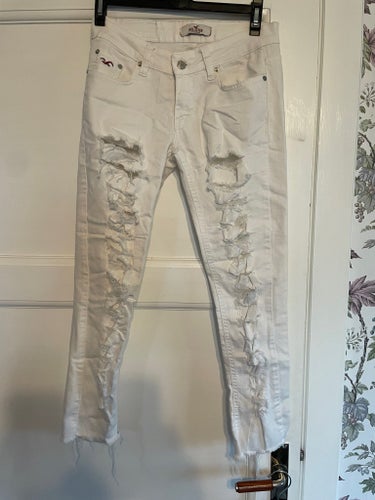 Hollister vita jeans, storlek 29