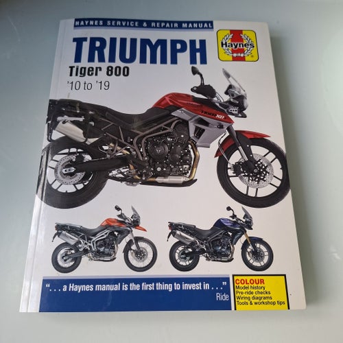 Triumph Tiger 800 '10 to '19 Haynes Service & Repair Manual