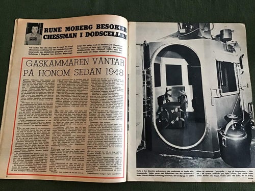 Se Nr 30 1954 CHESSMAN I DÖDSCELLEN SAN QUENTIN,INGRID BERGMAN,RYSK FLOTTA