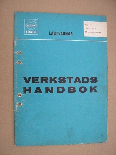 VOLVO Verkstadshandbok Lastbil Boggi 6x4 88 89 -Serien
