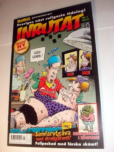 Inrutat ( PONDUS ) (svensk) NY OLÄST Nr 1 2012 FÖRSTA NR