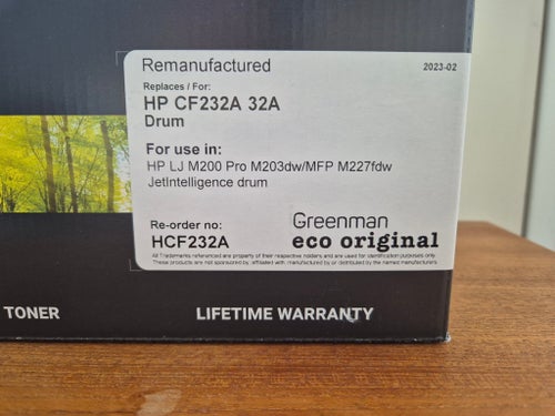 Greenman Trumma för HP CF232A 32A - Oöppnad - LaserJet M203/M227