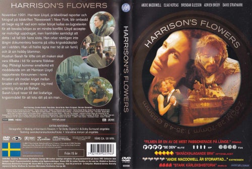 DVD - HARRISON`S FLOWERS - SÖNDAGSFILMEN