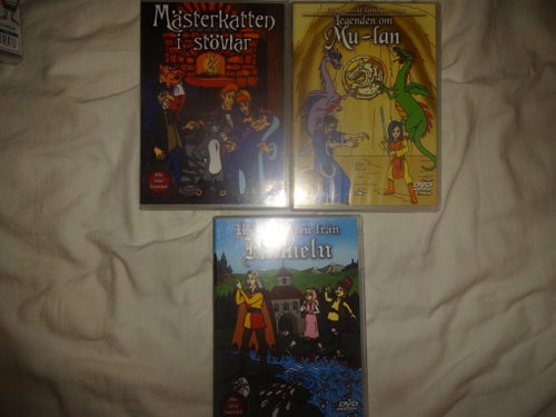 Mästerkatten i stövlar, Legenden om Mu-lan och Råttfångaren från Hameln DVD