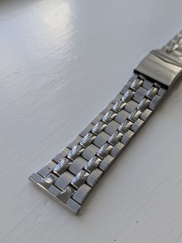 Rustfrit stål urrem 22mm