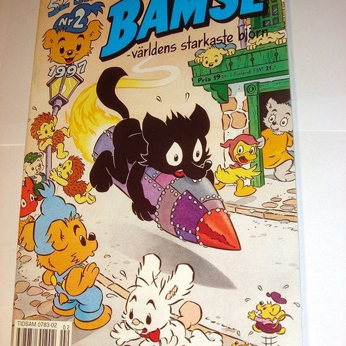 BAMSE 1997 2 (svensk) NY OLÄST EXTRATJOCKT m AFFISCH