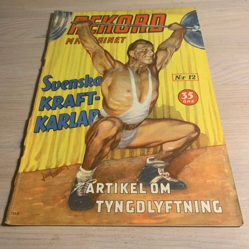 Tidningen Rekord Rekordmagasinet 1950 nr 12 - (baksidan saknas)