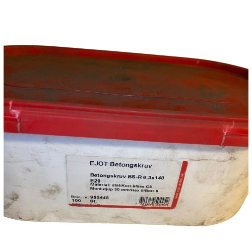 Betongskruv 6,3x140 BS-R EJOT E29 C3 100-pack