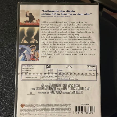 2001: A Space Odyssey (DVD) inplastad