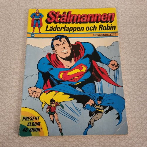 Stålmannen, Läderlappen och Robin, Presentalbum, 1973