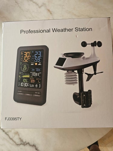 Professionell Väderstation med Trådlös Sensor och Färgskärm