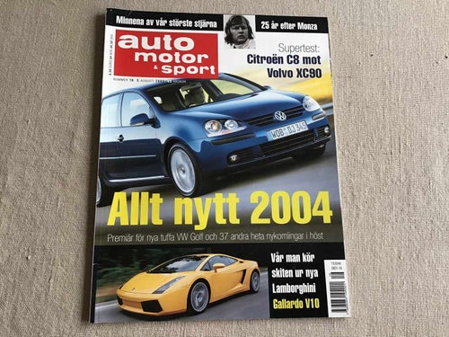Auto motor & sport Nr 16 2003 Ronnie Peterson 25 år efter Monza,BMW,Ginetta,XC90