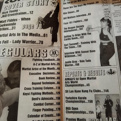 Martial arts magazine Januari 2001 vol 13 no 8