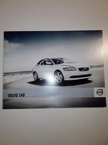 Volvo broschyr - Volvo S40 från maj 2011 68 nr sidor