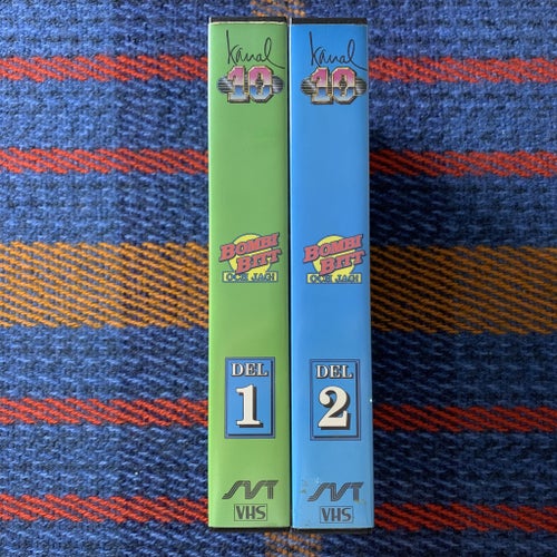 Bombi Bitt och jag Del 1 och 2 | VHS | Fritiof Nilsson Piraten Stellan Skarsgård