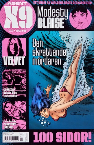 Agent X9 Serietidning 2015 nr 11 (Oläst arkivex) Modesty Blaise