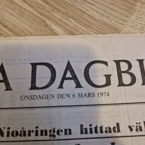 Svenska Dagbladet från 1974