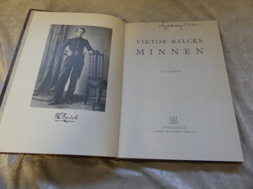 Viktor Balcks Minnen I Ungdomen av Viktor Balck