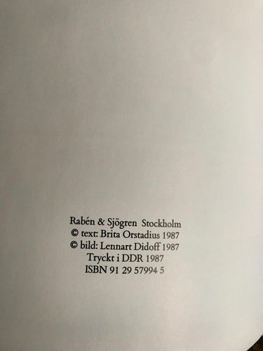 DELFINRESAN Brita Orstadius Lennart Didoff 1987
