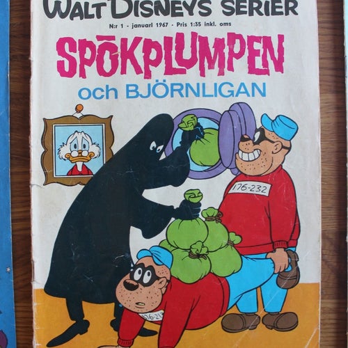 WALT DISNEYs SERIER 1967 NR 1 Spökplumpen och björnligan