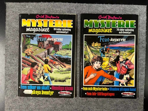 2 st. Enid Blyton Seriemagasinet - Fem-äventyr