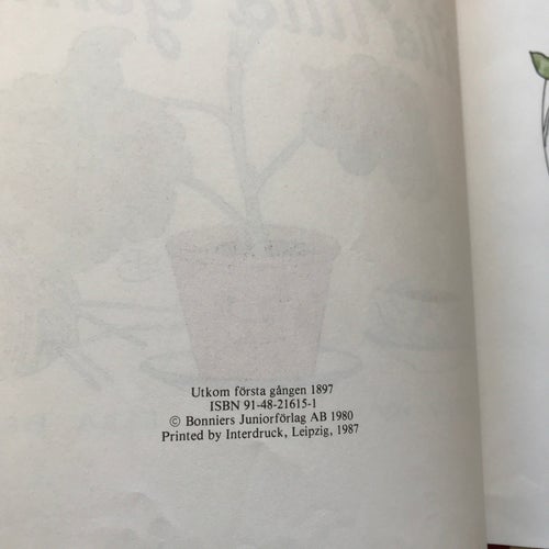 SAGAN OM DEN LILLA LILLA GUMMAN Elsa Beskow 1987