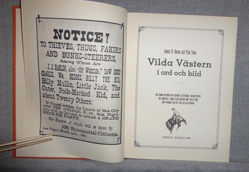 J D Horan P Sann - Vilda Västern. Illustrerad