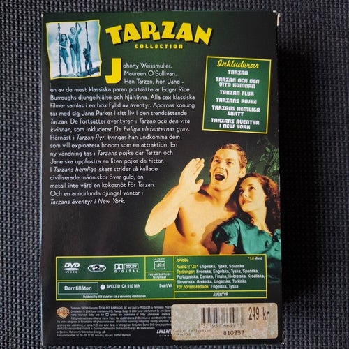 Tarzan Collection - De Sex Klassiska Originalfilmerna 3xDVD Johnny Weissmuller