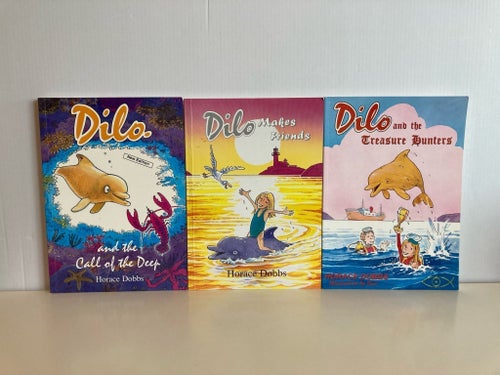 Dilo x 3st - Horace Dobbs - Häftade - Engelska - Signerade