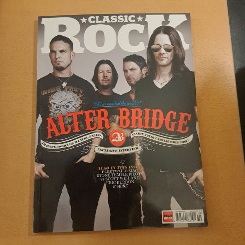 Classic Rock Magazine med Alter Bridge på omslaget