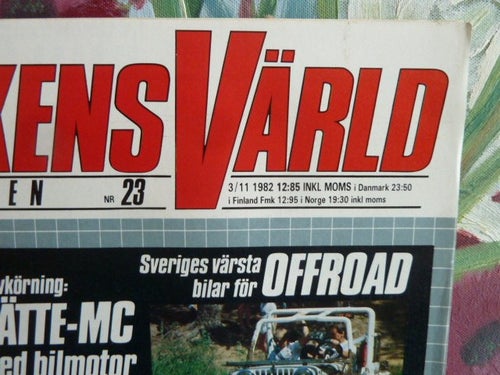 TEKNIKENS VÄRLD, NR23, 1982,