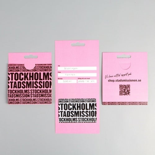 Stockholms Stadsmissions Secondhand Presentkort 500 kr