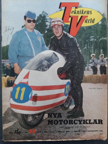 Teknikens Värld nr 22 1956: NSU Super Fox 125 cc, Vauxhall Velox