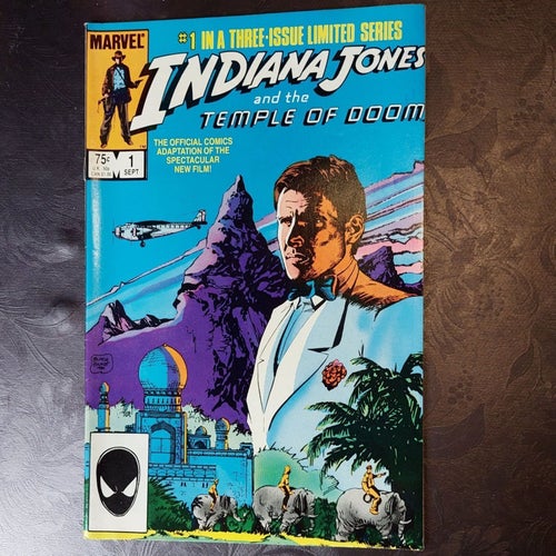 Marvel Indiana Jones and the Temple of Doom 1984 #1 VF Beg Pris 995 Frakt 79